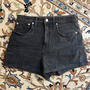 Madewell black jean shorts, size 28